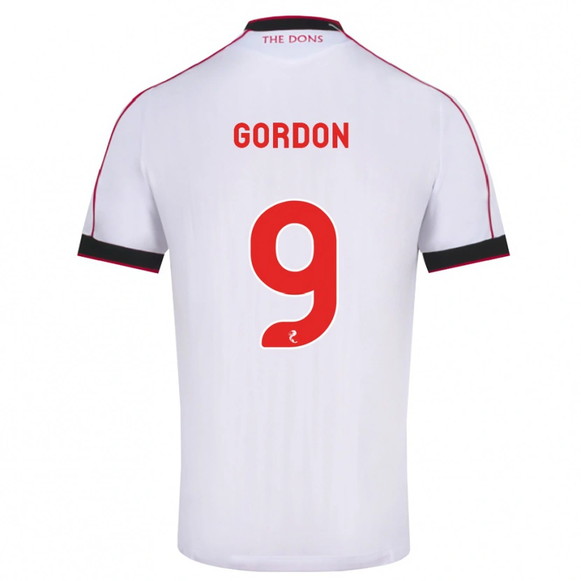 Danxen Men Lauren Gordon #9 Black Red White Away Jersey 2026/27 T-Shirt