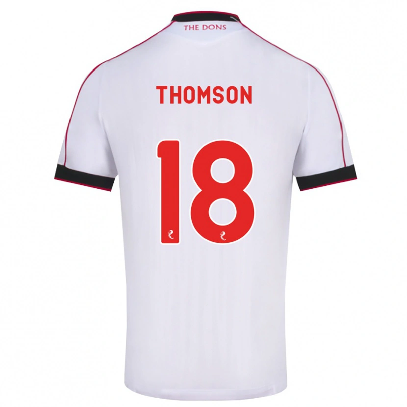Danxen Men Eva Thomson #18 Black Red White Away Jersey 2026/27 T-Shirt