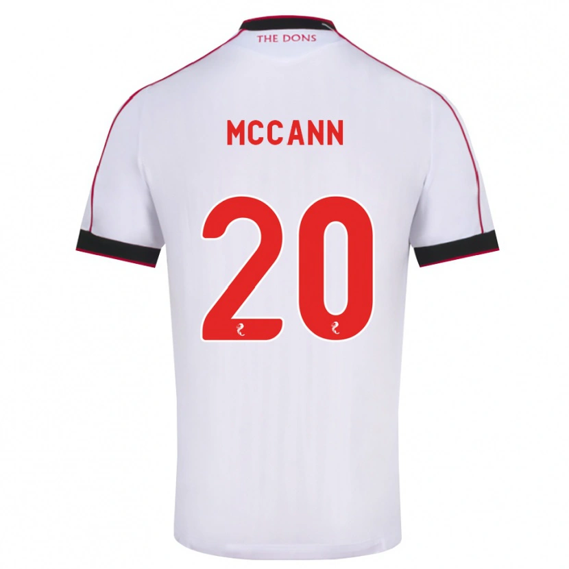 Danxen Men Annalisa Mccann #20 Black Red White Away Jersey 2026/27 T-Shirt