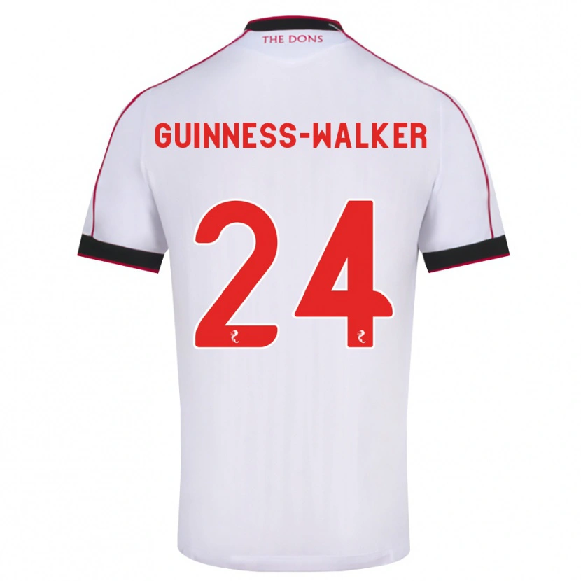 Danxen Men Nesta Guinness-Walker #24 Black Red White Away Jersey 2026/27 T-Shirt