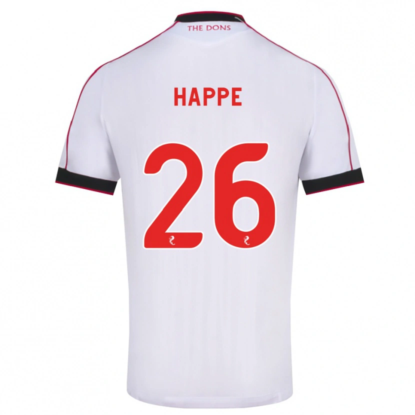 Danxen Men Dan Happe #26 Black Red White Away Jersey 2026/27 T-Shirt