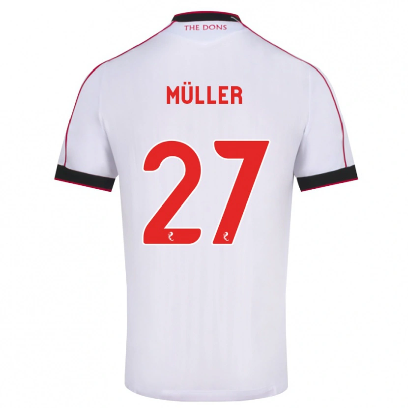Danxen Men Marius Müller #27 Black Red White Away Jersey 2026/27 T-Shirt