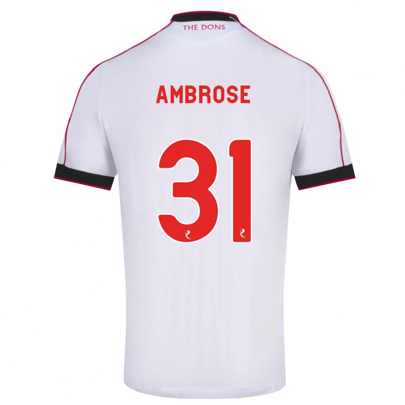 Danxen Men Peter Ambrose #31 Black Red White Away Jersey 2026/27 T-Shirt