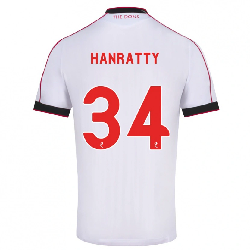 Danxen Men Kevin Hanratty #34 Black Red White Away Jersey 2026/27 T-Shirt