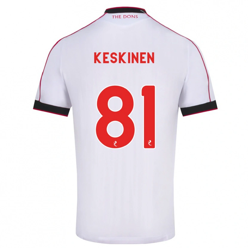 Danxen Men Topi Keskinen #81 Black Red White Away Jersey 2026/27 T-Shirt