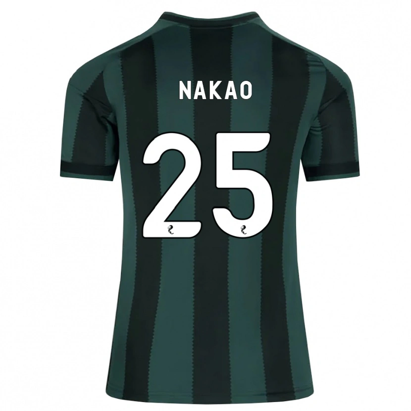 Danxen Men Momo Nakao #25 Darkslategray Black Away Jersey 2026/27 T-Shirt
