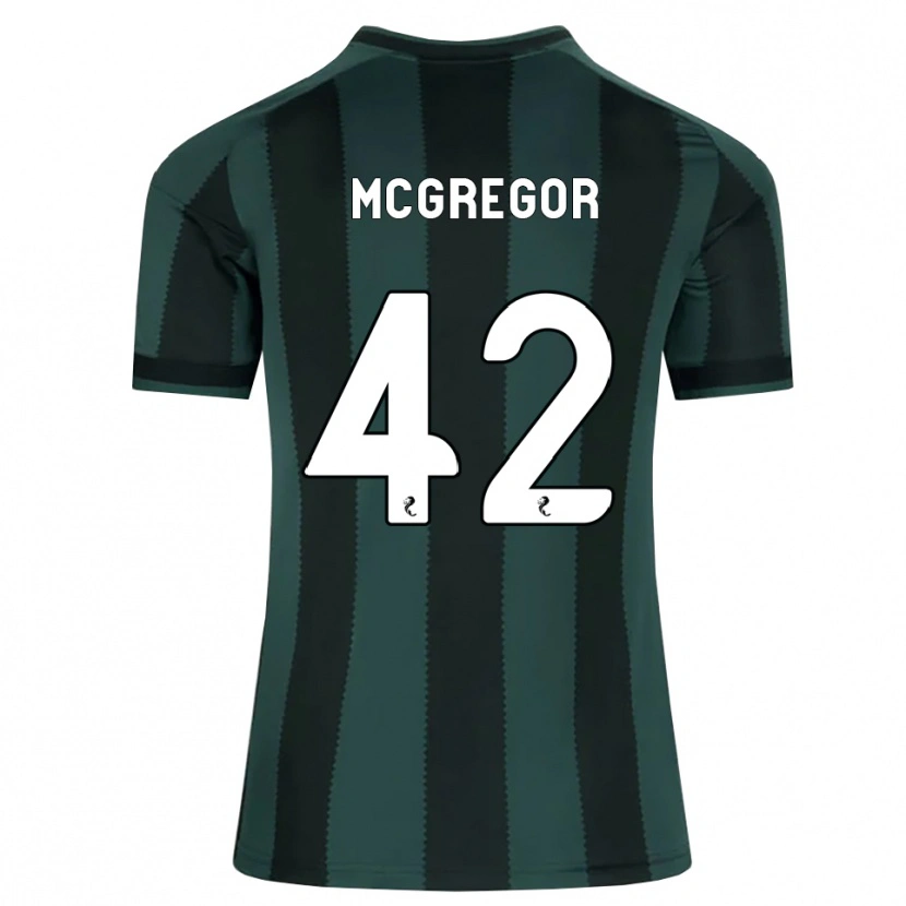Danxen Men Callum Mcgregor #42 Darkslategray Black Away Jersey 2026/27 T-Shirt