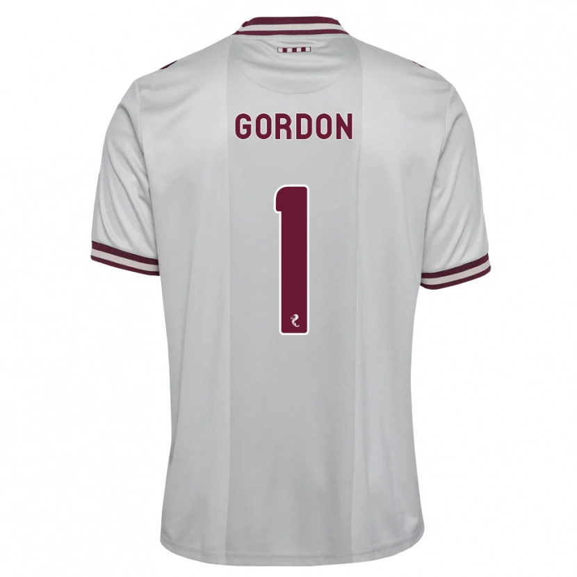 Danxen Men Craig Gordon #1 White Burgundy Away Jersey 2026/27 T-Shirt