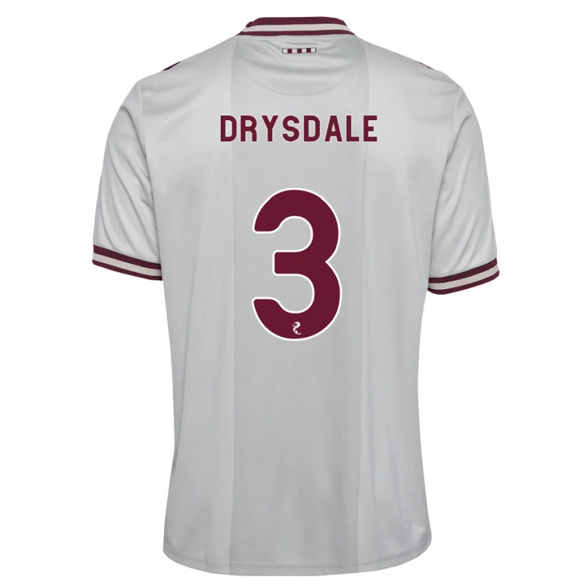 Danxen Men Ethan Drysdale #3 White Burgundy Away Jersey 2026/27 T-Shirt
