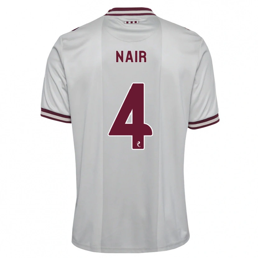 Danxen Men Kenzi Nair #4 White Burgundy Away Jersey 2026/27 T-Shirt