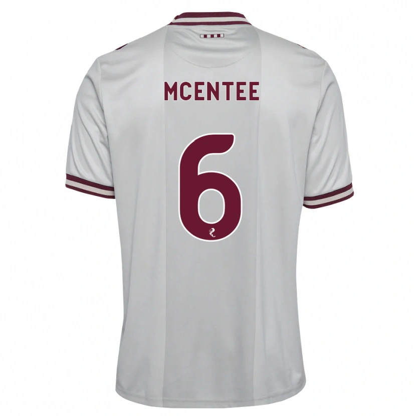 Danxen Men Oisin Mcentee #6 White Burgundy Away Jersey 2026/27 T-Shirt