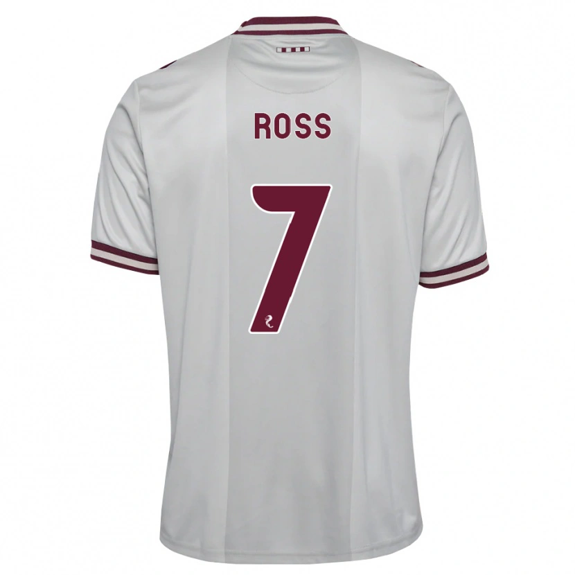 Danxen Men Mackenzie Ross #7 White Burgundy Away Jersey 2026/27 T-Shirt