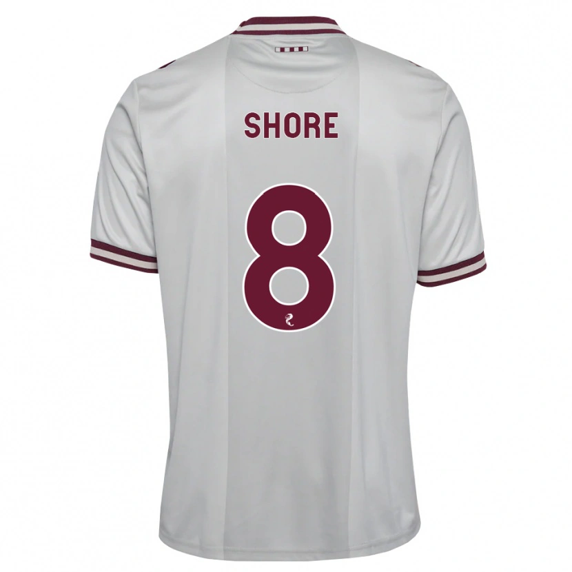 Danxen Men Eilidh Shore #8 White Burgundy Away Jersey 2026/27 T-Shirt