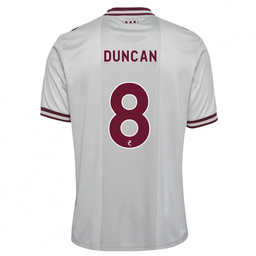 Danxen Men Ryan Duncan #8 White Burgundy Away Jersey 2026/27 T-Shirt
