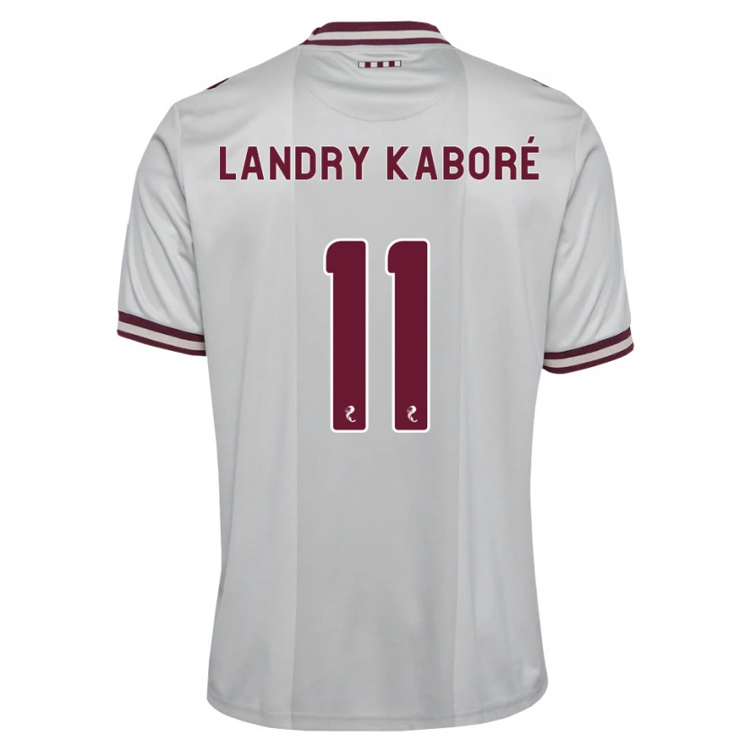 Danxen Men Pierre Landry Kaboré #11 White Burgundy Away Jersey 2026/27 T-Shirt