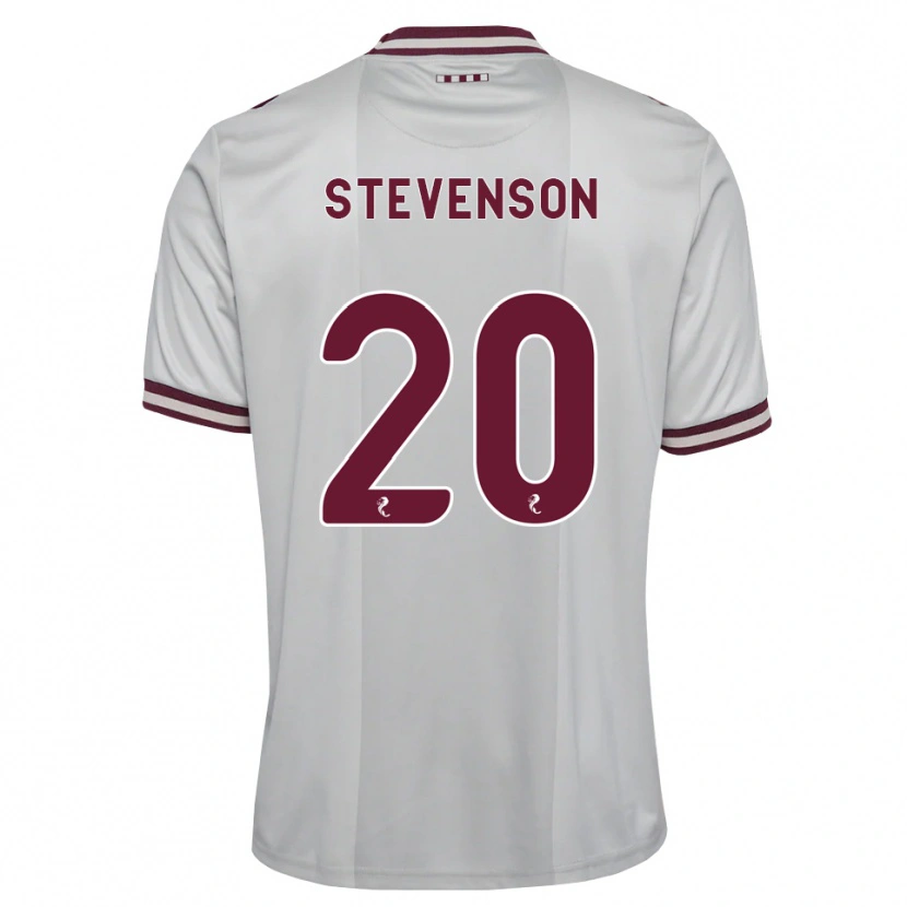 Danxen Men Gus Stevenson #20 White Burgundy Away Jersey 2026/27 T-Shirt