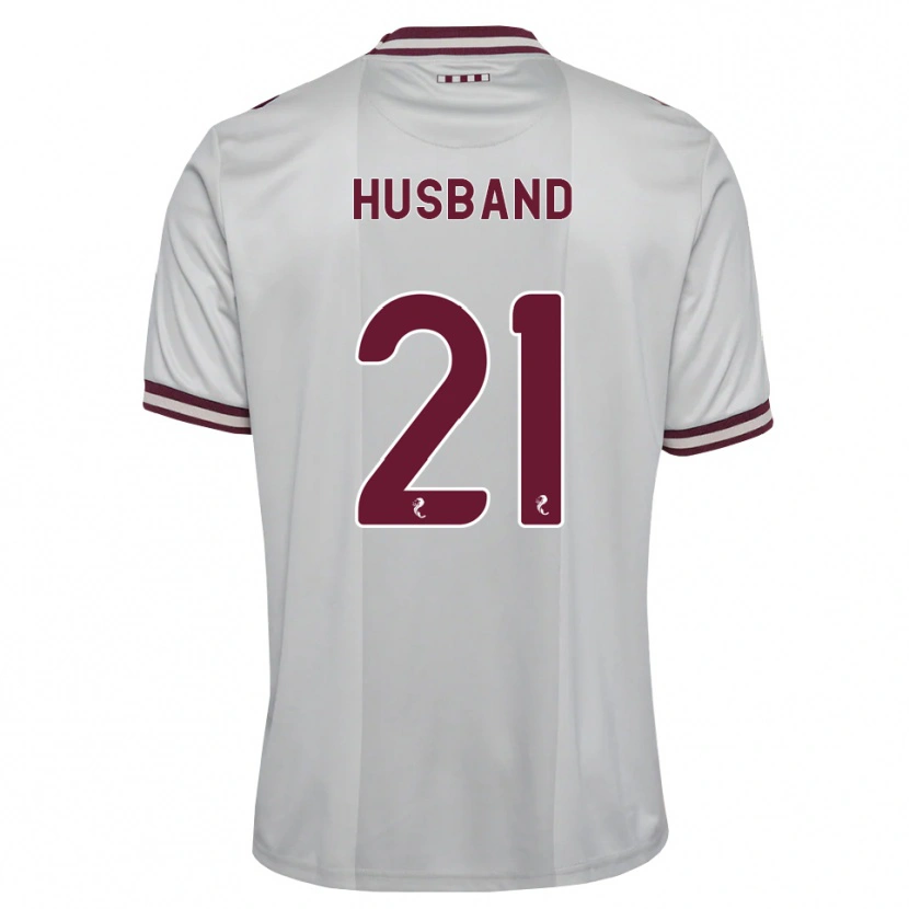 Danxen Men Erin Husband #21 White Burgundy Away Jersey 2026/27 T-Shirt