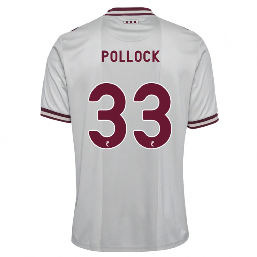 Danxen Men Finlay Pollock #33 White Burgundy Away Jersey 2026/27 T-Shirt