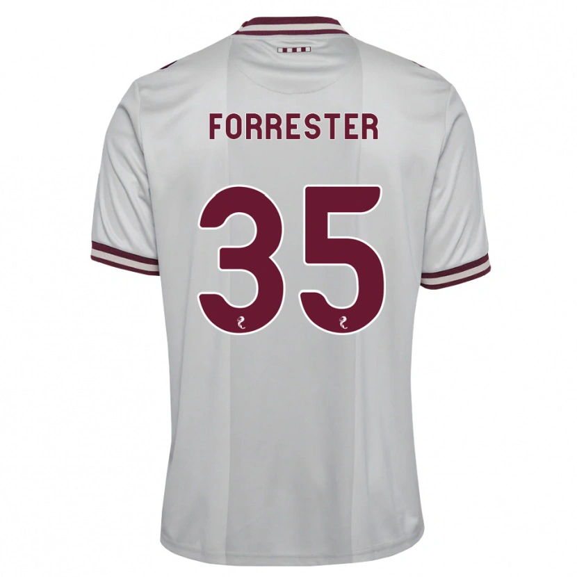 Danxen Men Adam Forrester #35 White Burgundy Away Jersey 2026/27 T-Shirt