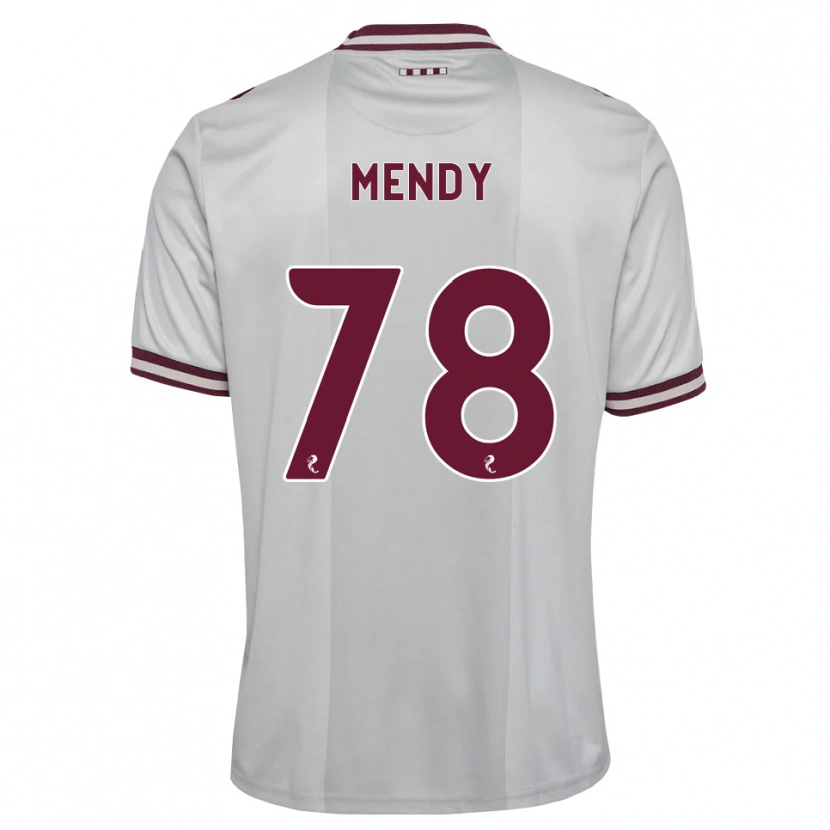 Danxen Men Laurent Mendy #78 White Burgundy Away Jersey 2026/27 T-Shirt