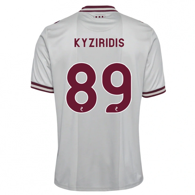 Danxen Men Alexandros Kyziridis #89 White Burgundy Away Jersey 2026/27 T-Shirt