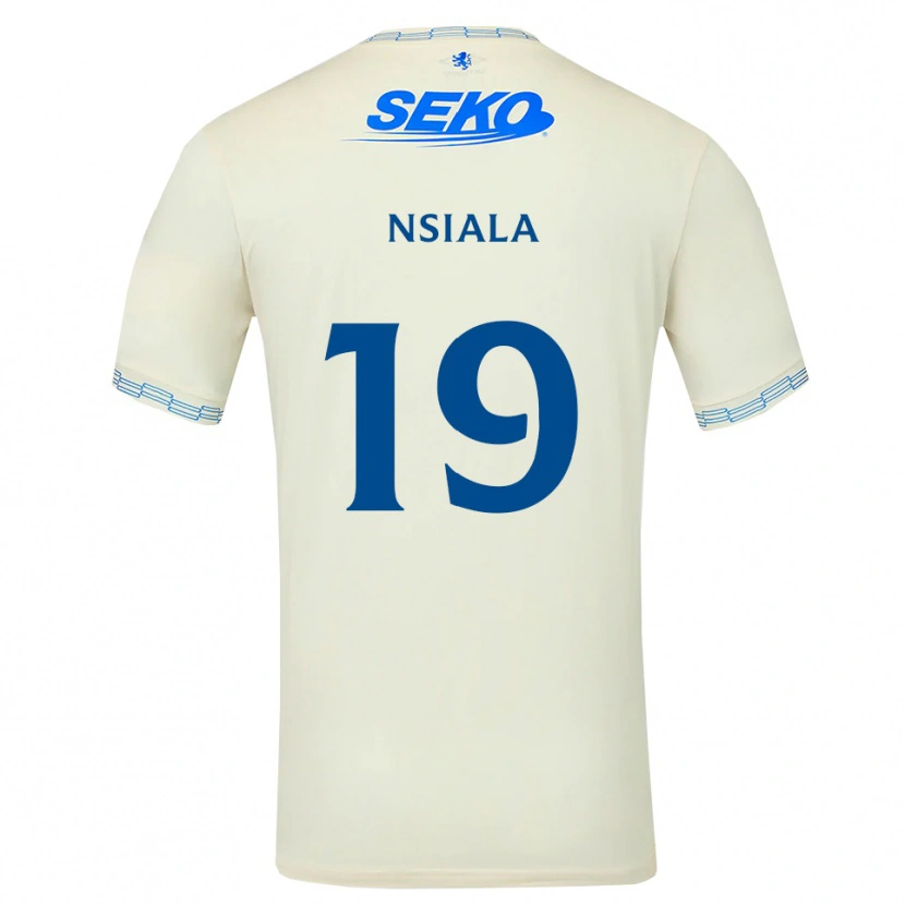 Danxen Men Clinton Nsiala #19 Deepsky Blue White Away Jersey 2026/27 T-Shirt
