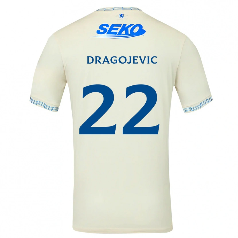 Danxen Men Vanja Dragojevic #22 Deepsky Blue White Away Jersey 2026/27 T-Shirt