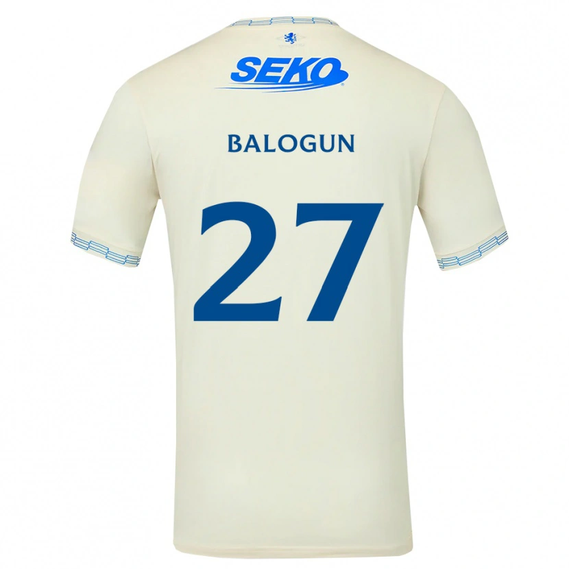 Danxen Men Leon Balogun #27 Deepsky Blue White Away Jersey 2026/27 T-Shirt