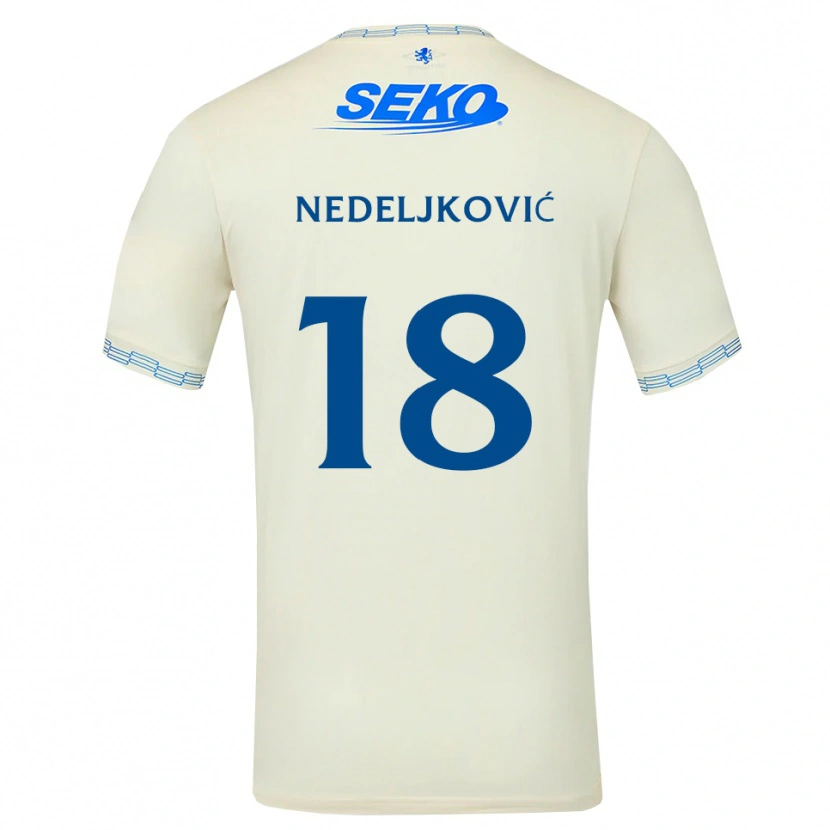 Danxen Men Kosta Nedeljkovic #18 Deepsky Blue White Away Jersey 2026/27 T-Shirt
