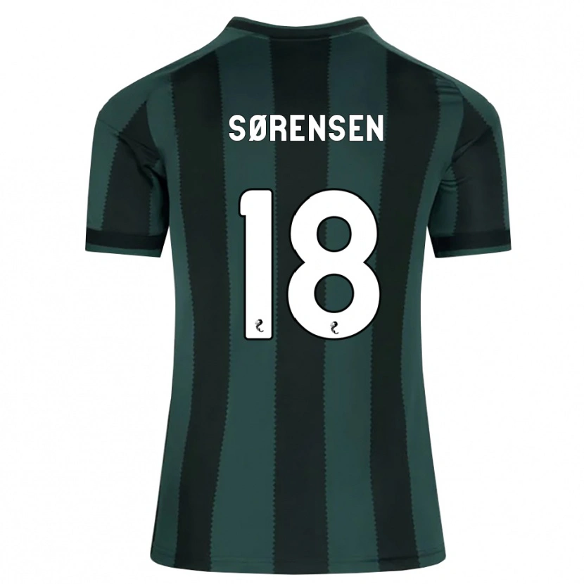 Danxen Men Oliver Sørensen #18 Darkslategray Black Away Jersey 2026/27 T-Shirt