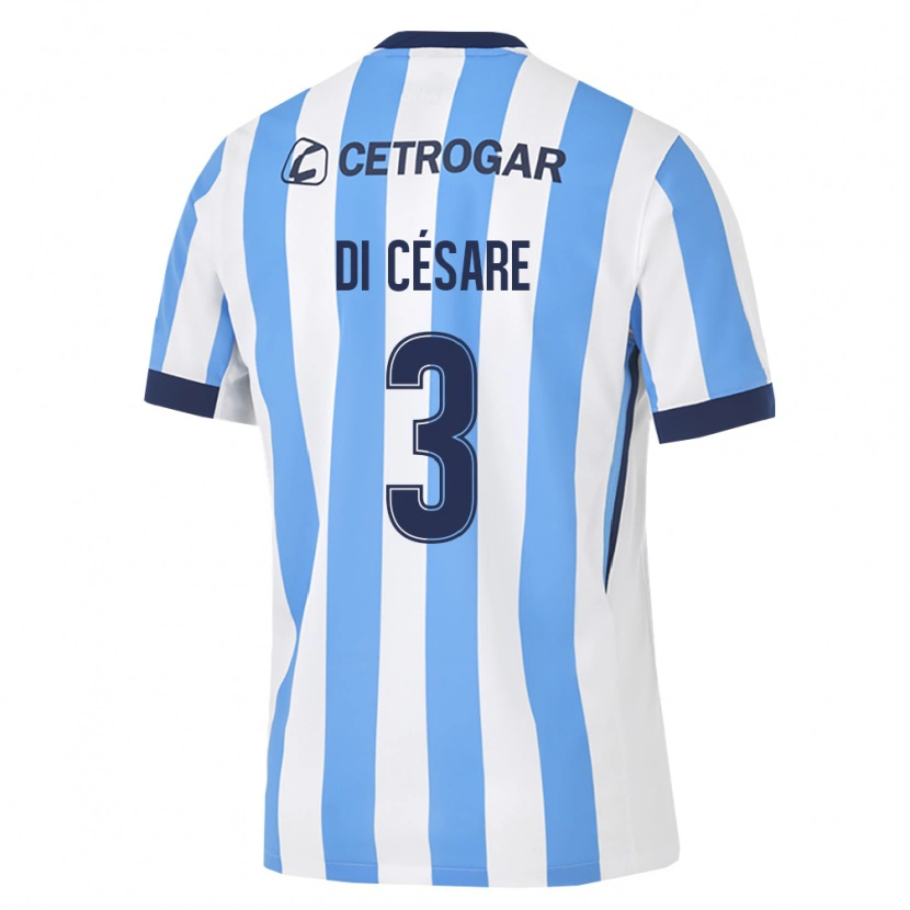 Danxen Women Marco Di Césare #3 Light Blue White Black Home Jersey 2026/27 T-Shirt