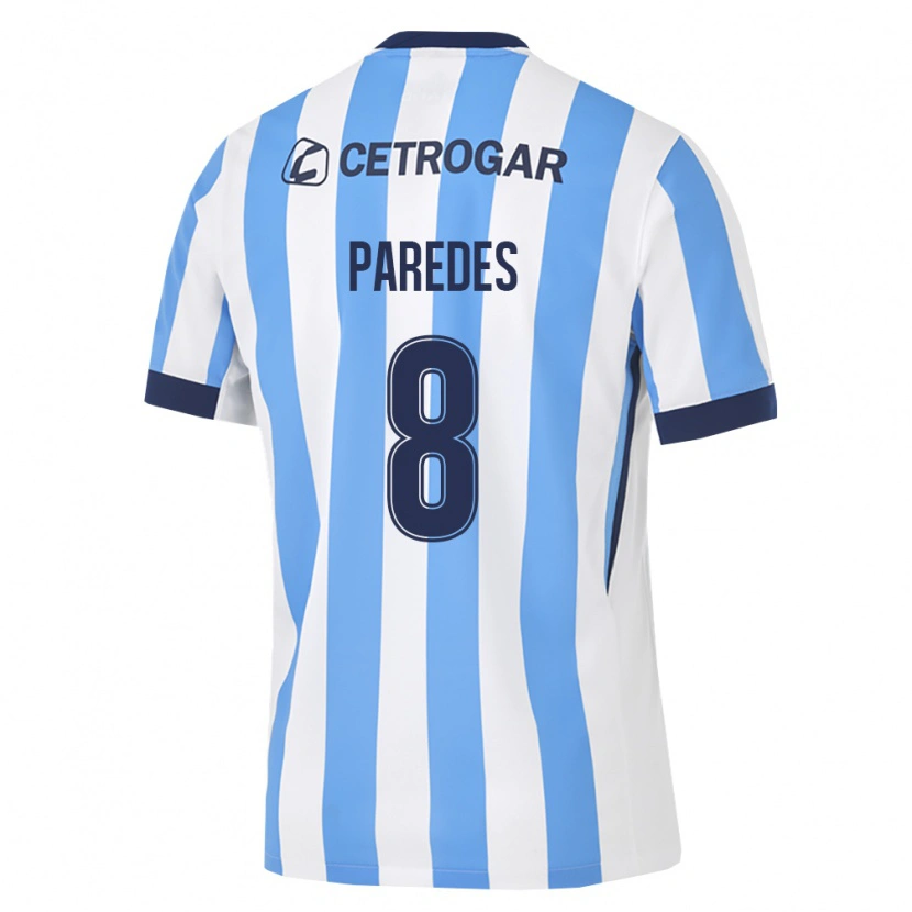 Danxen Women Máximo Paredes #8 Light Blue White Black Home Jersey 2026/27 T-Shirt