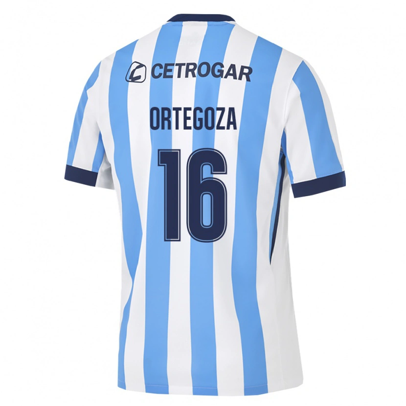 Danxen Women Ulises Ortegoza #16 Light Blue White Black Home Jersey 2026/27 T-Shirt