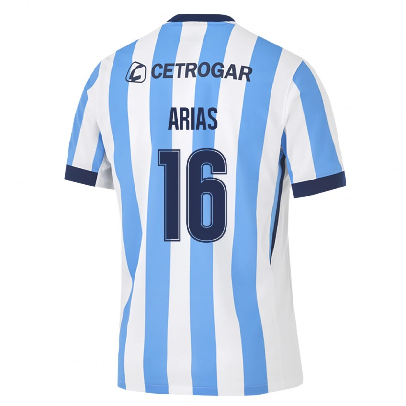 Danxen Women Jeremías Arias #16 Light Blue White Black Home Jersey 2026/27 T-Shirt