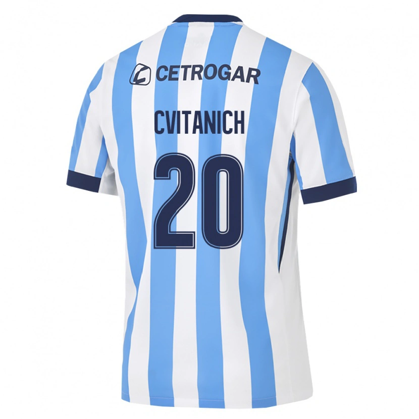 Danxen Women Dario Cvitanich #20 Light Blue White Black Home Jersey 2026/27 T-Shirt