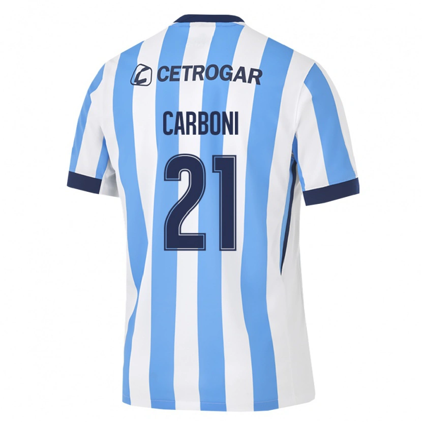 Danxen Women Valentín Carboni #21 Light Blue White Black Home Jersey 2026/27 T-Shirt