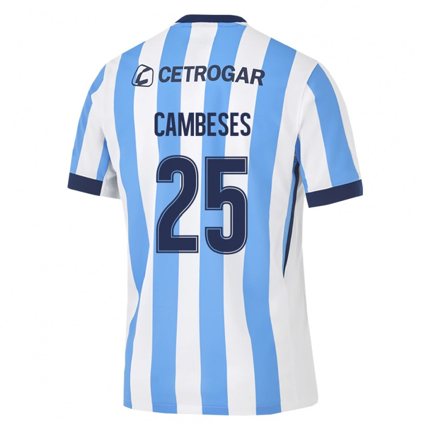 Danxen Women Facundo Cambeses #25 Light Blue White Black Home Jersey 2026/27 T-Shirt
