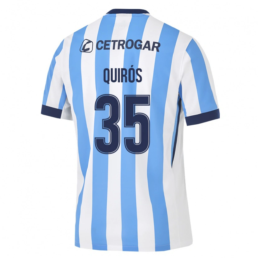Danxen Women Santiago Quirós #35 Light Blue White Black Home Jersey 2026/27 T-Shirt
