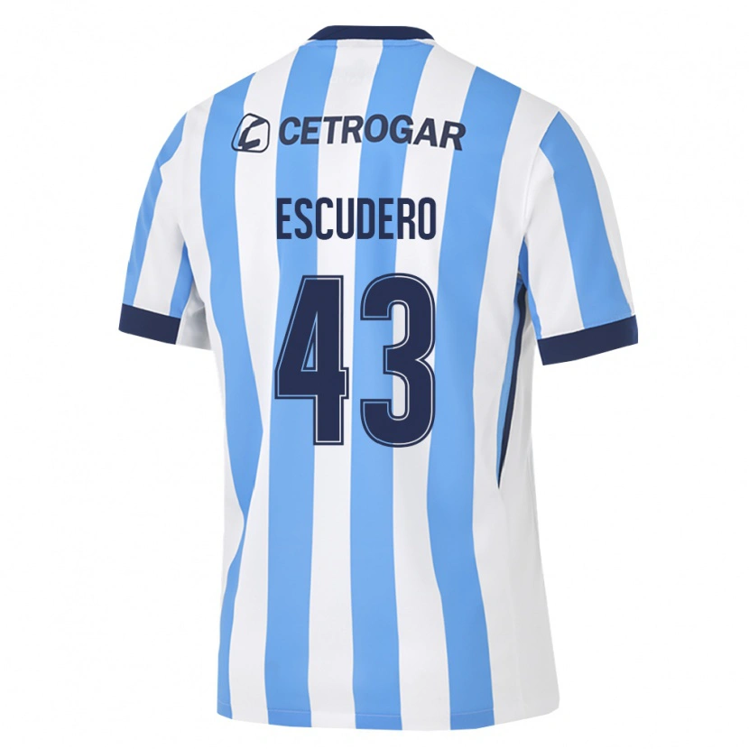 Danxen Women Gonzalo Escudero #43 Light Blue White Black Home Jersey 2026/27 T-Shirt