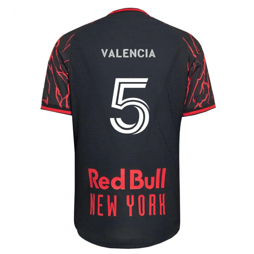 Danxen Women Omar Valencia #5 Red Black White Home Jersey 2026/27 T-Shirt