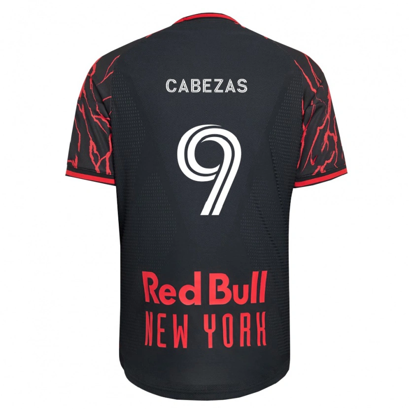 Danxen Women Jorge Cabezas #9 Red Black White Home Jersey 2026/27 T-Shirt