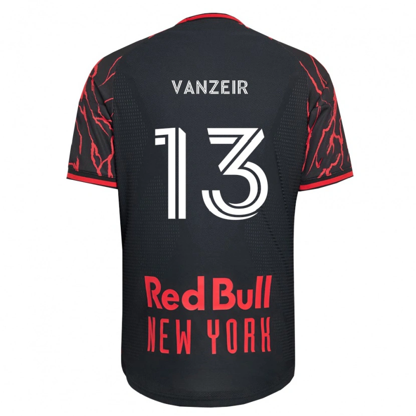 Danxen Women Dante Vanzeir #13 Red Black White Home Jersey 2026/27 T-Shirt