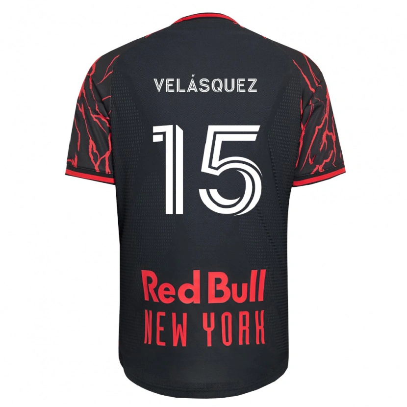 Danxen Women Eric Velásquez #15 Red Black White Home Jersey 2026/27 T-Shirt
