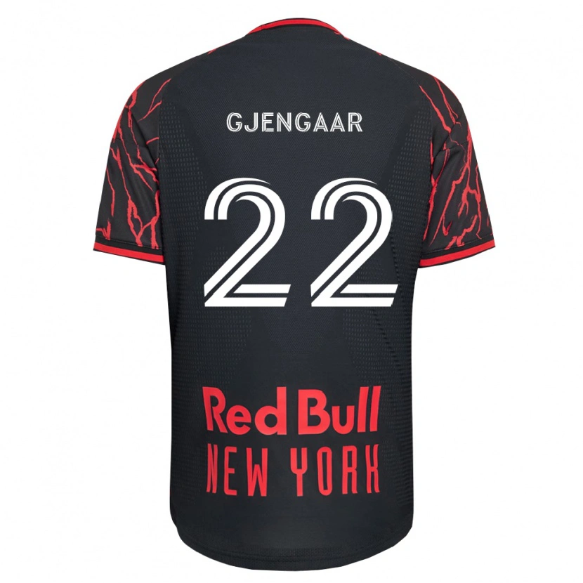 Danxen Women Dennis Gjengaar #22 Red Black White Home Jersey 2026/27 T-Shirt