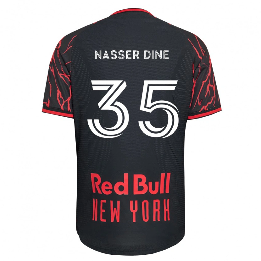 Danxen Women Abdellahi Nasser Dine #35 Red Black White Home Jersey 2026/27 T-Shirt