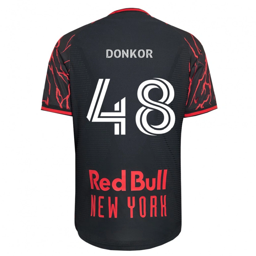 Danxen Women Ronald Donkor #48 Red Black White Home Jersey 2026/27 T-Shirt