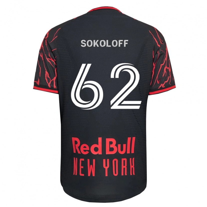 Danxen Women Paul Sokoloff #62 Red Black White Home Jersey 2026/27 T-Shirt