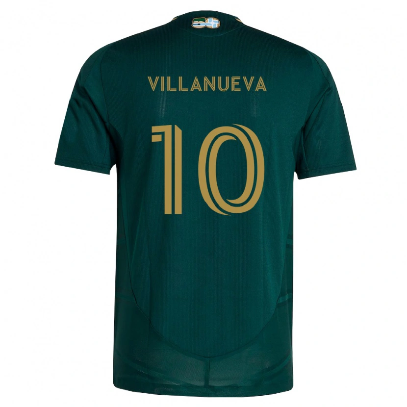 Danxen Women Jordan Villanueva #10 Dark Green Brown Home Jersey 2026/27 T-Shirt