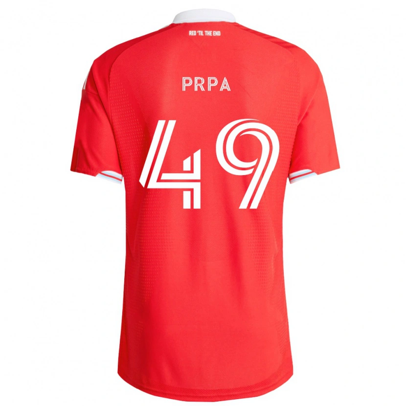 Danxen Women Luka Prpa #49 Red Deep Blue White Home Jersey 2026/27 T-Shirt
