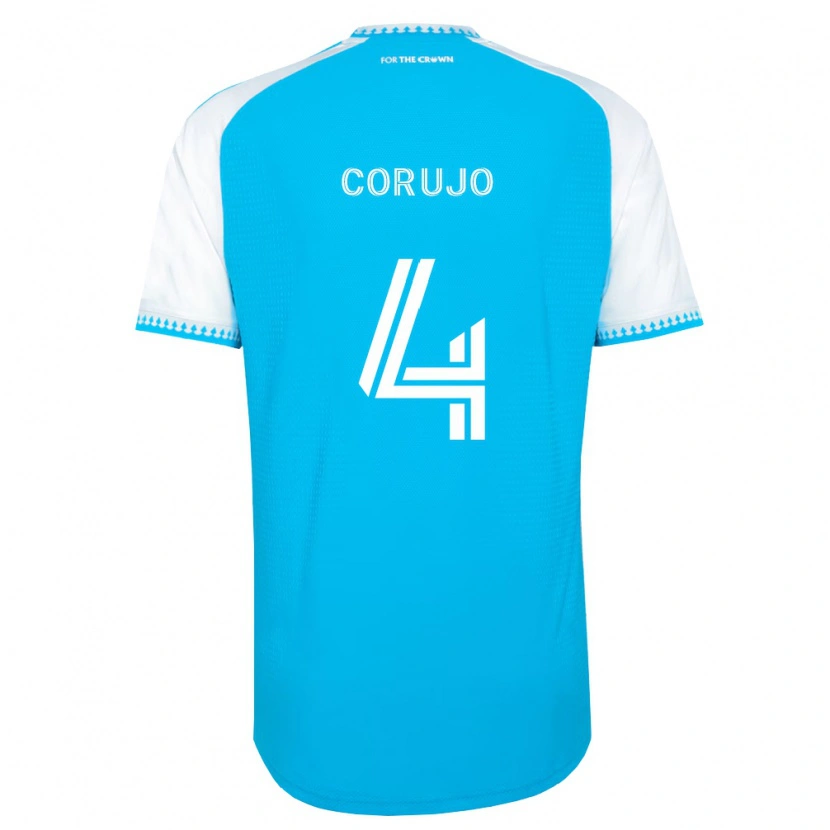 Danxen Women Guzmán Corujo #4 Sky Blue White Black Home Jersey 2026/27 T-Shirt